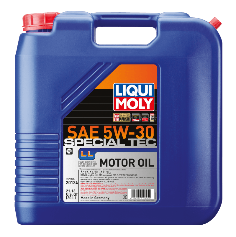LIQUI MOLY 20L Special Tec LL Motor Oil SAE 5W30 on BOLTMotorsports