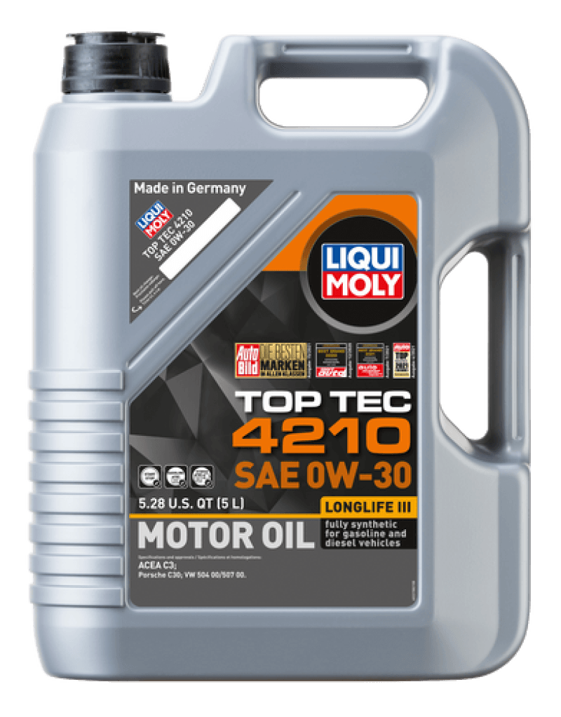 LIQUI MOLY 5L Top Tec 4210 Motor Oil SAE 0W30 (Comes in Case of 4 Units) on BOLTMotorsports
