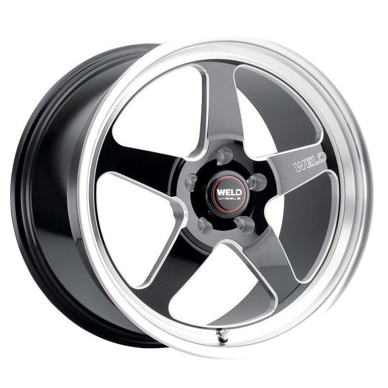Weld - S155 18x8 Ventura Drag 5x120 ET15 BS5.1 Gloss BLK MIL DIA 78.1 on BOLTMotorsports