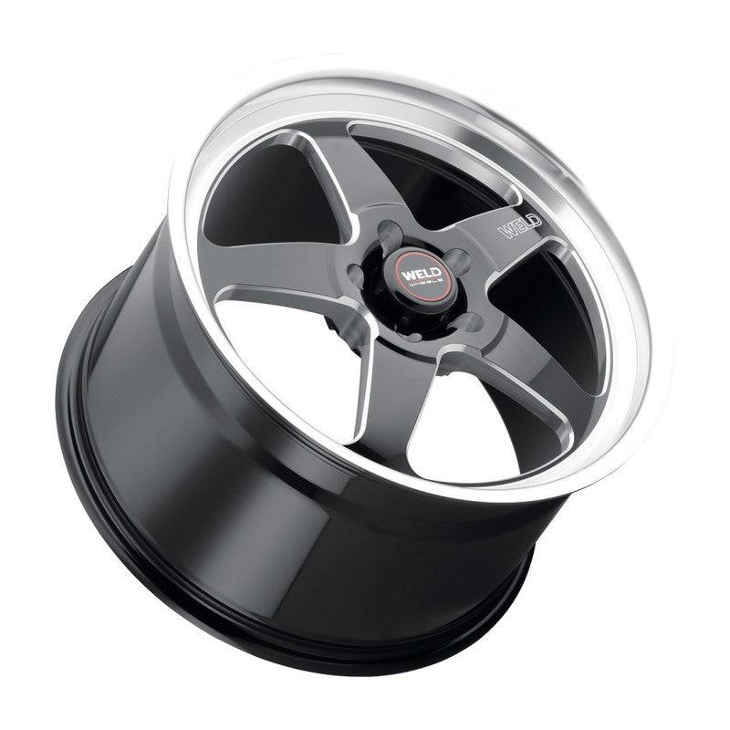 Weld - S155 18x8 Ventura Drag 5x120 ET15 BS5.1 Gloss BLK MIL DIA 78.1 on BOLTMotorsports