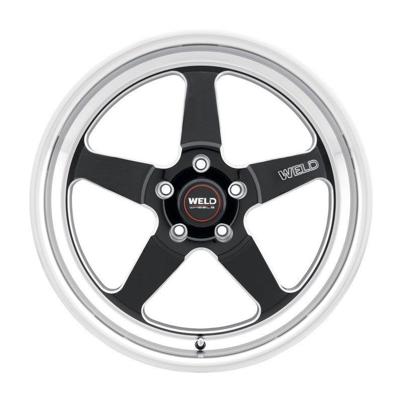 Weld - S155 18x8 Ventura Drag 5x120 ET15 BS5.1 Gloss BLK MIL DIA 78.1 on BOLTMotorsports