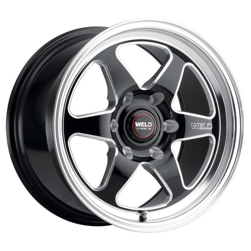 Weld - S156 17x7 Ventura 6 Drag 6x139.7 ET00 BS4.00 Gloss BLK MIL DIA 106.1 on BOLTMotorsports