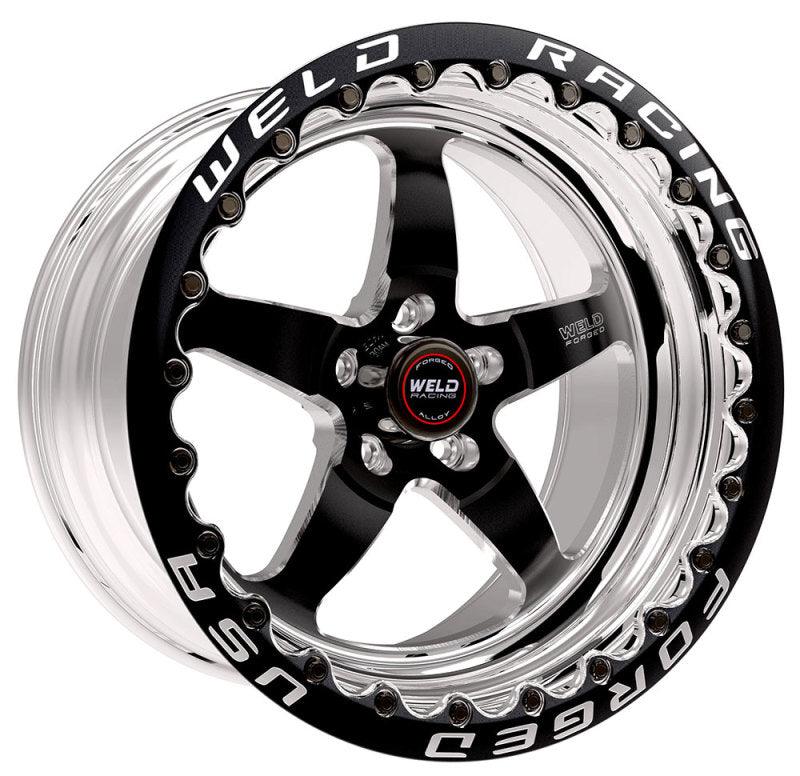 Weld - S71 17x10 / 5x4.5 BP / 7.9in. BS Black Wheel (Low Pad) - Black Single Beadlock MT on BOLTMotorsports