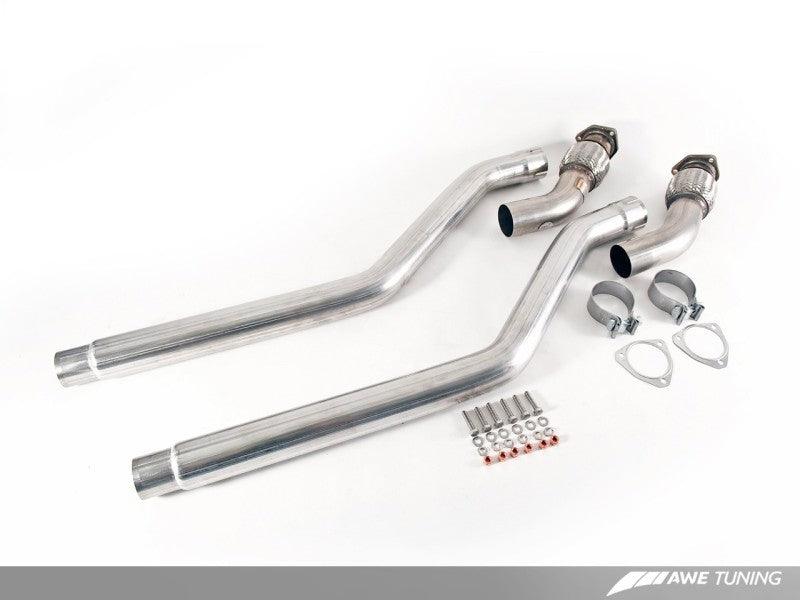 AWE Tuning Audi B8 3.0T Non-Resonated Downpipes for S4 / S5 - BOLT Motorsports