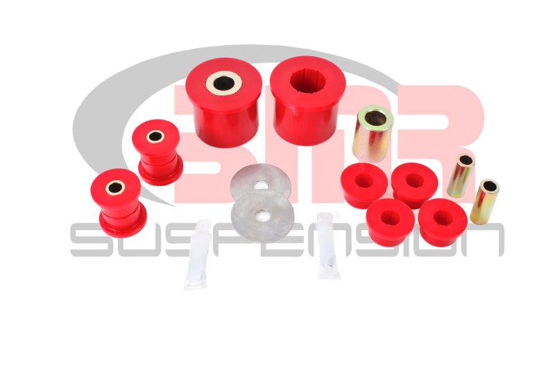 BMR 08-09 Pontiac G8 Rear Suspension Bushing Kit (BK004 BK005 BK006) - Black/Red - BOLT Motorsports