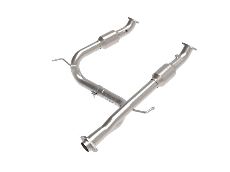 aFe - - Toyota Tacoma 05-15 V6-4.0L Twisted Steel Y-Pipe w/ Cat on BOLTMotorsports