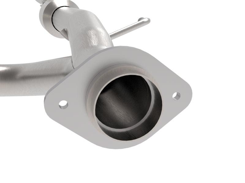 aFe - - Toyota Tacoma 05-15 V6-4.0L Twisted Steel Y-Pipe w/ Cat on BOLTMotorsports