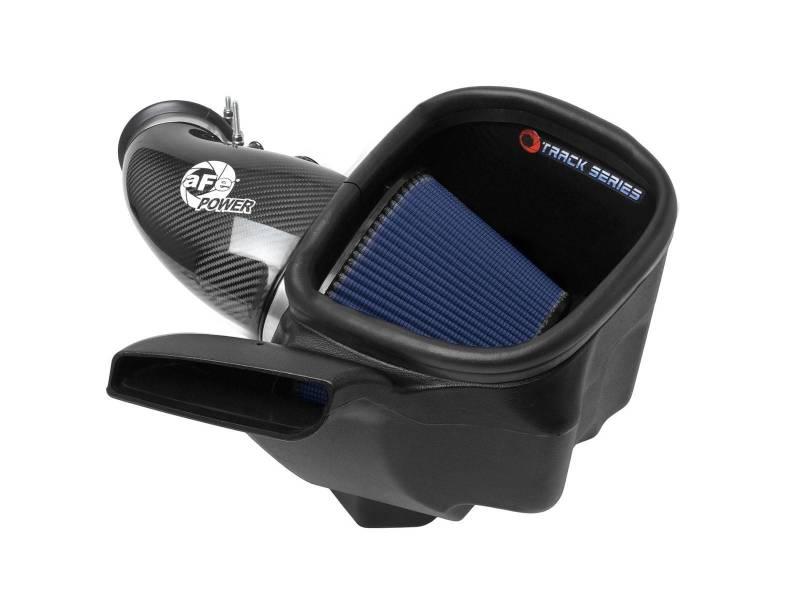 aFe - 12-21 Jeep Grand Cherokee 6.4L Track Series Carbon Fiber Cold Air Intake System w/Pro 5R Filter front view on Bolt Motorsports
