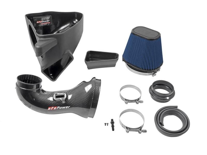 aFe - 17-12 Chevrolet Camaro ZL1 (6.2L-V8) Track Series Carbon Fiber CAI System w/ Pro 5R Filters components on Bolt Motorsports