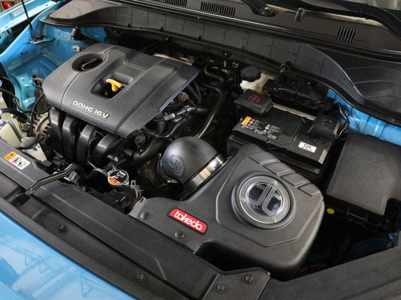 aFe - 18-21 Hyundai Kona L4 2.0L Takeda Momentum Cold Air Intake System w/ Pro 5R Media inside engine bay on Bolt Motorsports