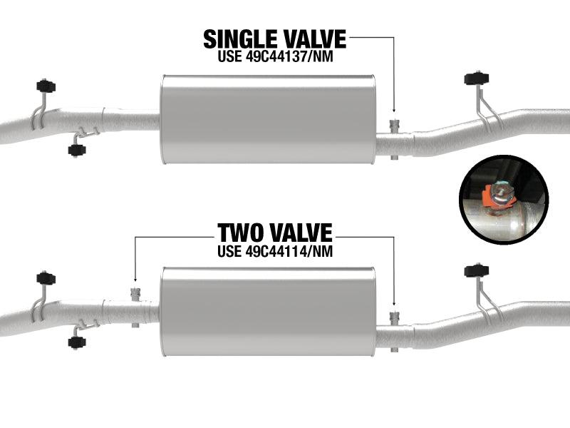 aFe 20-21 GM Trucks (V8-6.2L) 409 Stainless Steel Muffler Delete Pipe comparison on Bolt Motorsports