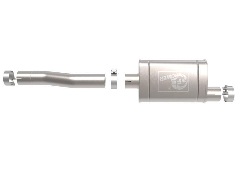 aFe - 20-21 GM Trucks (V8-6.2L) 409 Stainless Steel Muffler Upgrade Pipe components on Bolt Motorsports