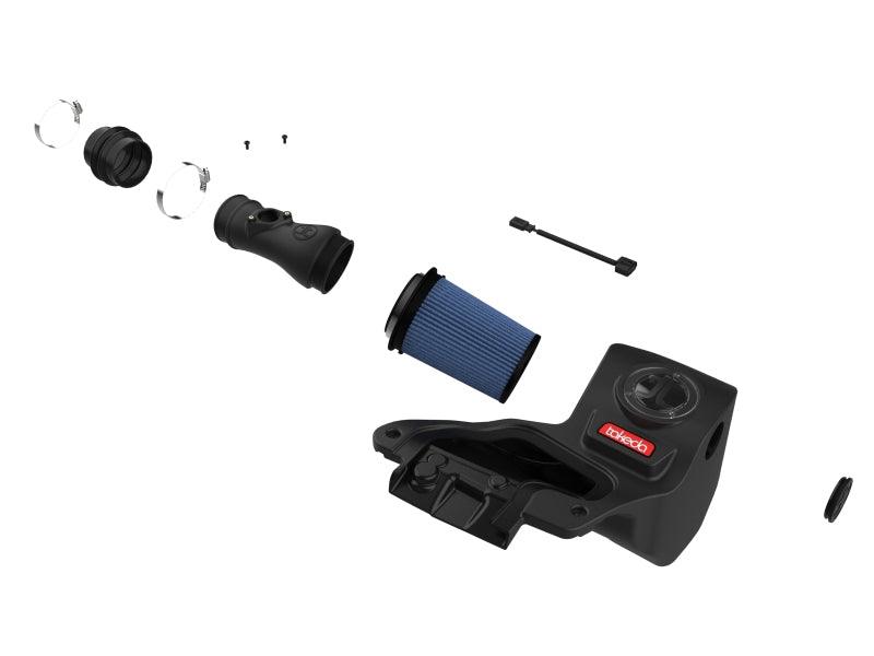 aFe - 22-23 Honda Civic L4 1.5L (t) Takeda Momentum Cold Air Intake System w/ Pro 5R Filter components on Bolt Motorsports