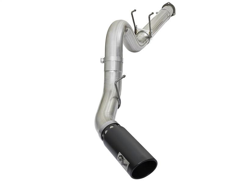 aFe ATLAS 5in DPF-Back Alum Steel Exhaust System w/Black Tip 2017 Ford Diesel Trucks V8-6.7L (td) on Bolt Motorsports