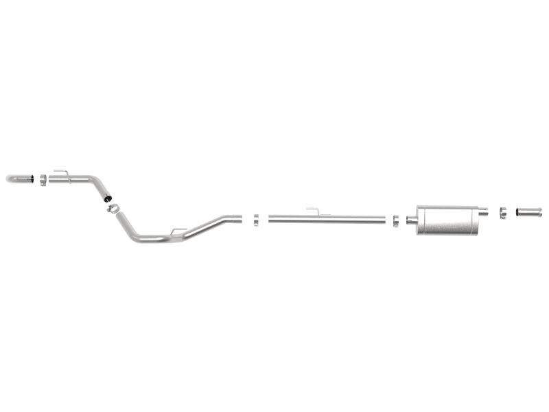 aFe Apollo GT Series 2-1/2in 409 SS Cat-Back Hi-Tuck Exhaust System 2020 Jeep Gladiator (JT) V6-3.6L components on Bolt Motorsports