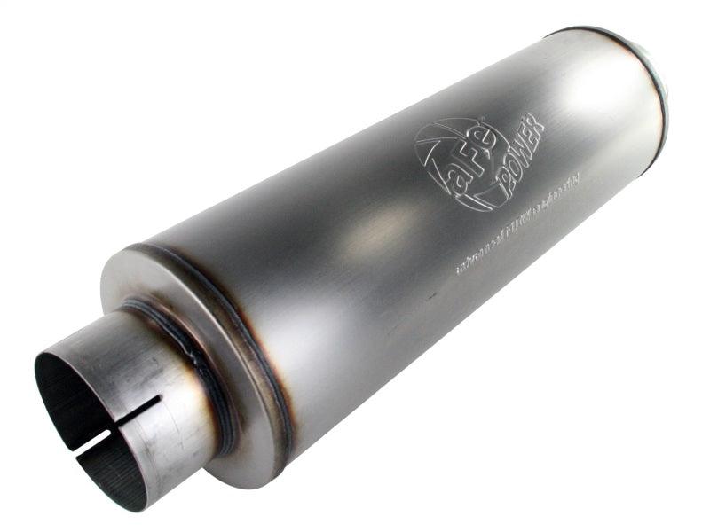 aFe MACHForce XP Exhausts Mufflers SS-409 EXH Muffler 5 ID In/Out 8 Dia on Bolt Motorsports