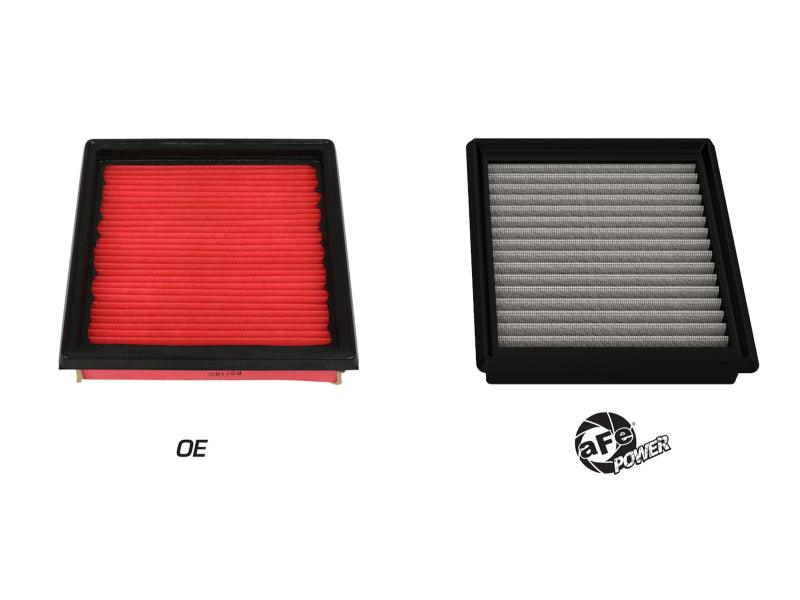 aFe MagnumFLOW Air Filters OER PDS A/F PDS Nissan 370Z 09-11 V6-3.7L vs oem on Bolt Motorsports