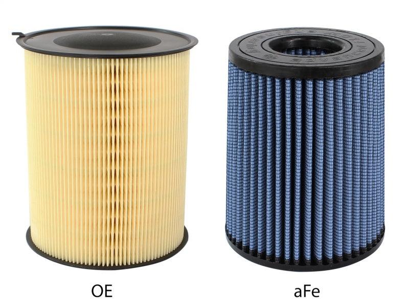 aFe MagnumFLOW  P5R Air Filter 13-14 Ford Focus L4-2.0L / 2.0L (t) vs oem on Bolt Motorsports