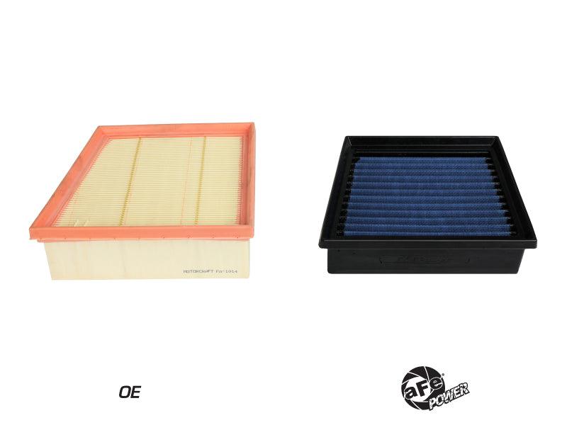 aFe MagnumFLOW Pro 5R OE Replacement Filter 14-19 Ford Fiesta 1.6L Turbo vs oem on Bolt Motorsports