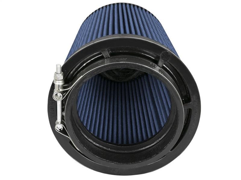 aFe MagnumFLOW Pro 5R Universal Air Filter 5in F x 7in B x 5.5in T (Inverted) x 9in H bottom side on Bolt Motorsports