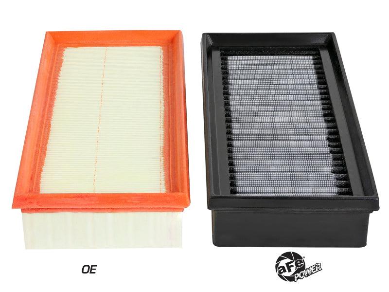 aFe Magnum FLOW Pro DRY S OE Replacement Filter 15-19 Mercedes C63 AMG 4.0L TT (Pair) vs oem on Bolt Motorsprts