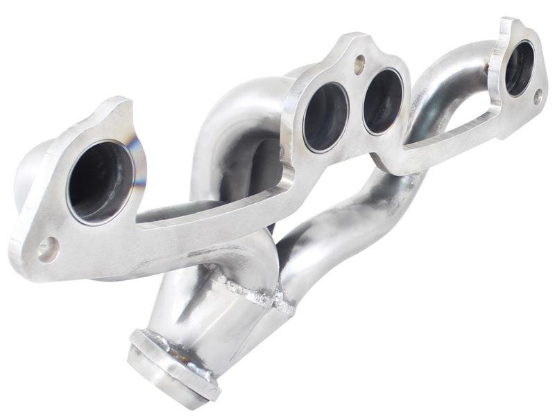 aFe Power Twisted Steel Exhaust Headers 409 Stainless Steel 83-02 Jeep Wrangler (YJ) L4 2.5L side view on Bolt Motorsports