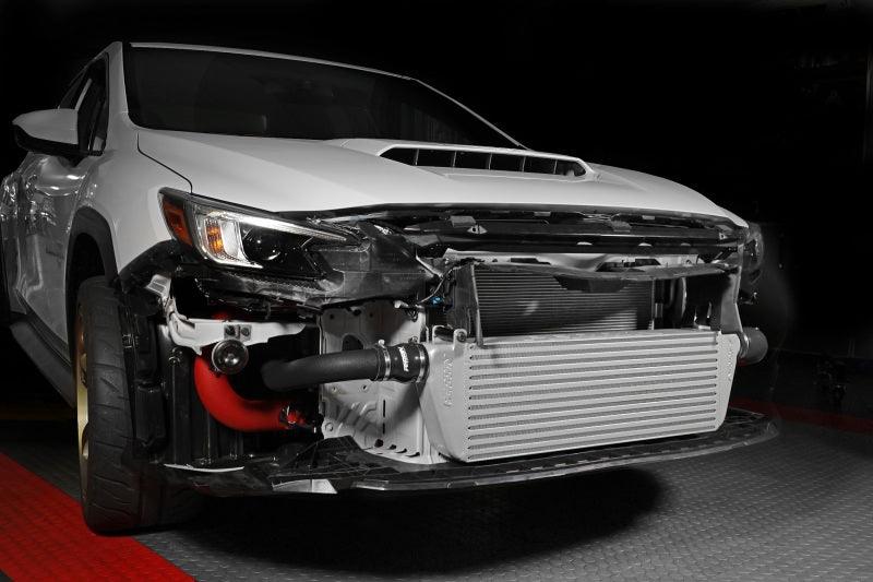 Perrin Performance Perrin 22-23 Subaru WRX Front Mount Intercooler Kit (Black Tubes & Silver Core) - BoltMotorsports