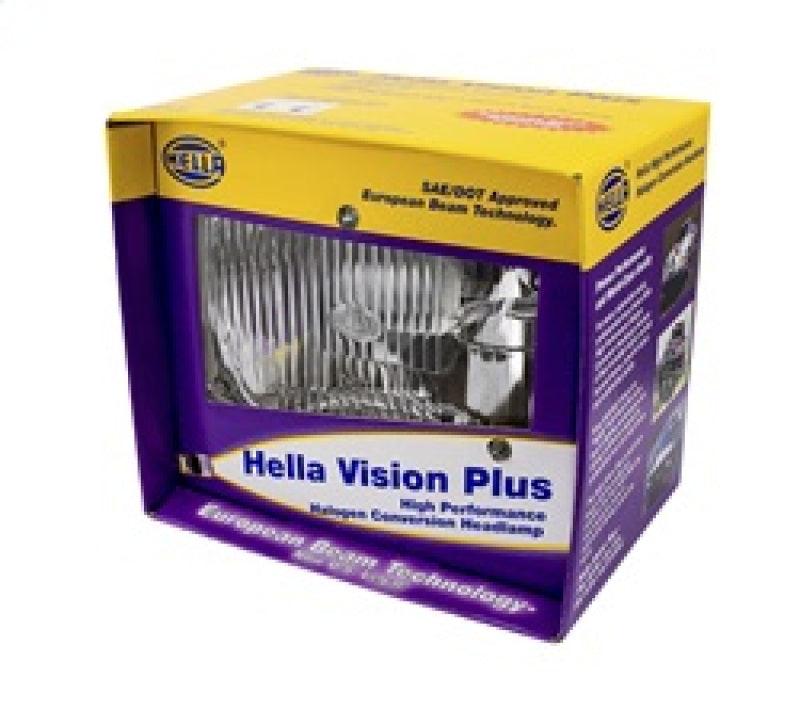 Hella Vision Plus 8in x 6in Sealed Beam Conversion Headlamp - Single Lamp - BOLT Motorsports