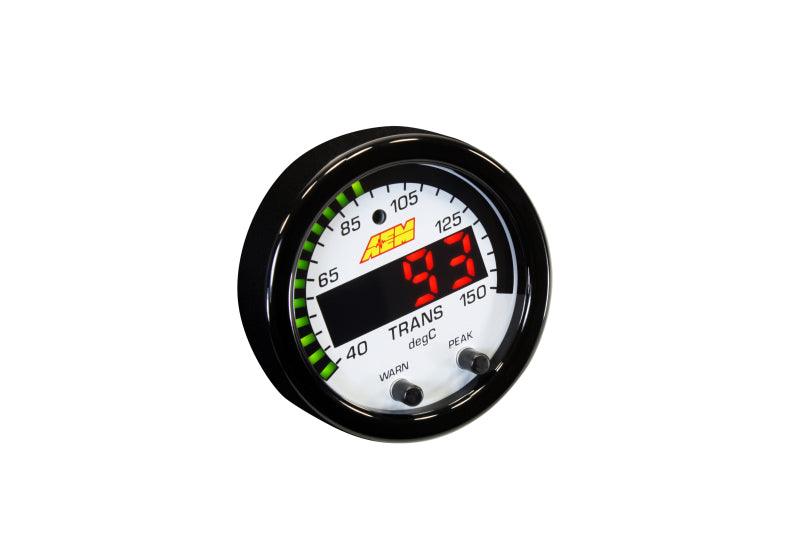 AEM X-Series Temperature 100-300F Gauge Kit (ONLY Black Bezel and Water Temp. Faceplate) - BOLT Motorsports