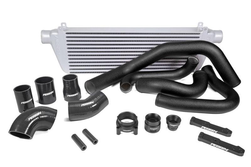 Perrin Performance Perrin 22-23 Subaru WRX Front Mount Intercooler Kit (Black Tubes & Silver Core) - BoltMotorsports
