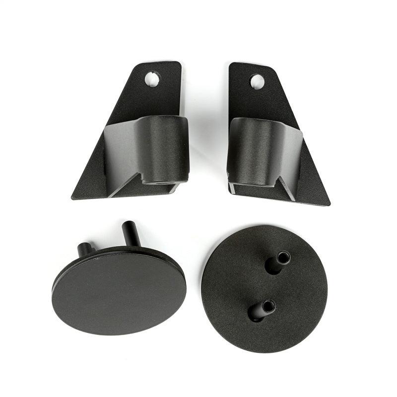 Rugged Ridge 07-18 Jeep Wrangler JK Textured Black Mirror Relocation Brackets - BOLT Motorsports