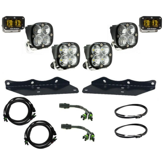 Baja Designs Baja Designs 17-20 Ford F-150 Raptor S2 SAE Pro Fog Pocket Kit - Amber - BoltMotorsports
