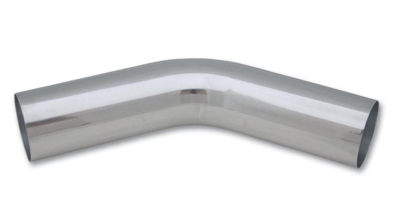 Vibrant 3.5in O.D. Universal Aluminum Tubing (45 degree bend) - Polished - BOLT Motorsports