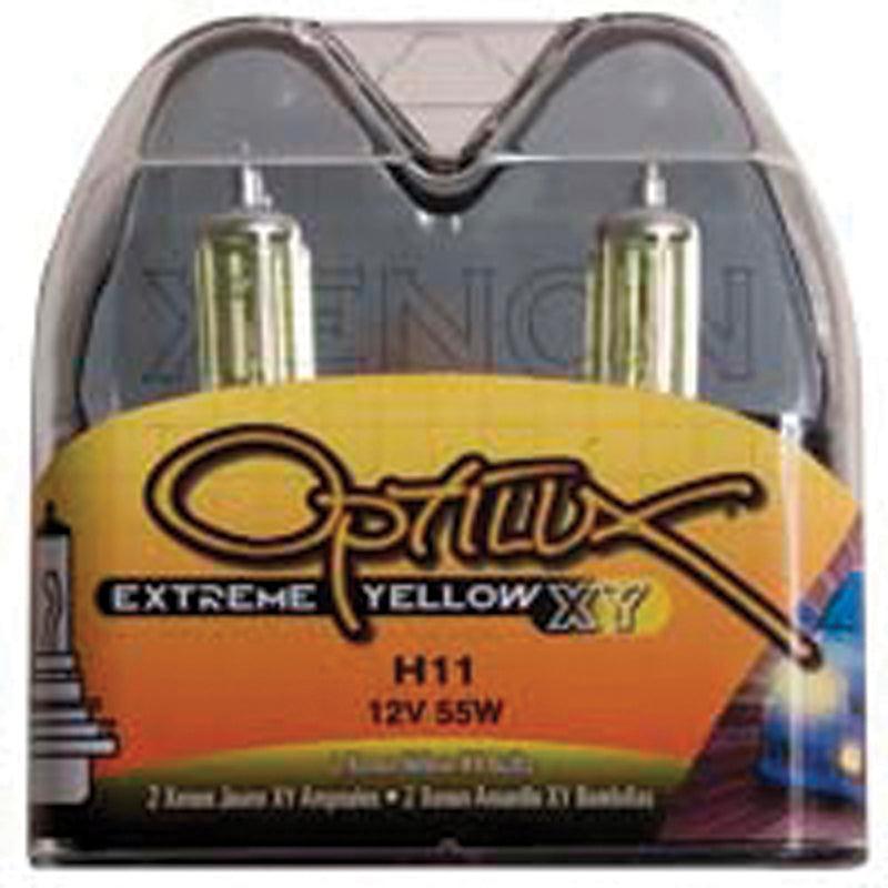 Hella Optilux H11 55W XY Extreme Yellow Bulbs (Pair) - BOLT Motorsports