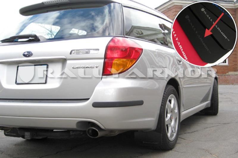 Rally Armor 05-09 Subaru Legacy GT / Outback Black UR Mud Flap w/ Grey Logo - BOLT Motorsports