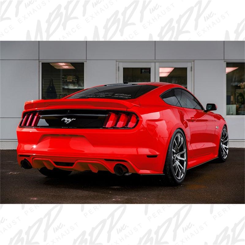 MBRP 15 Ford Mustang GT 5.0 3in Cat Back Dual Split Rear Street Version 4.5in Tips - Black Coated - BOLT Motorsports
