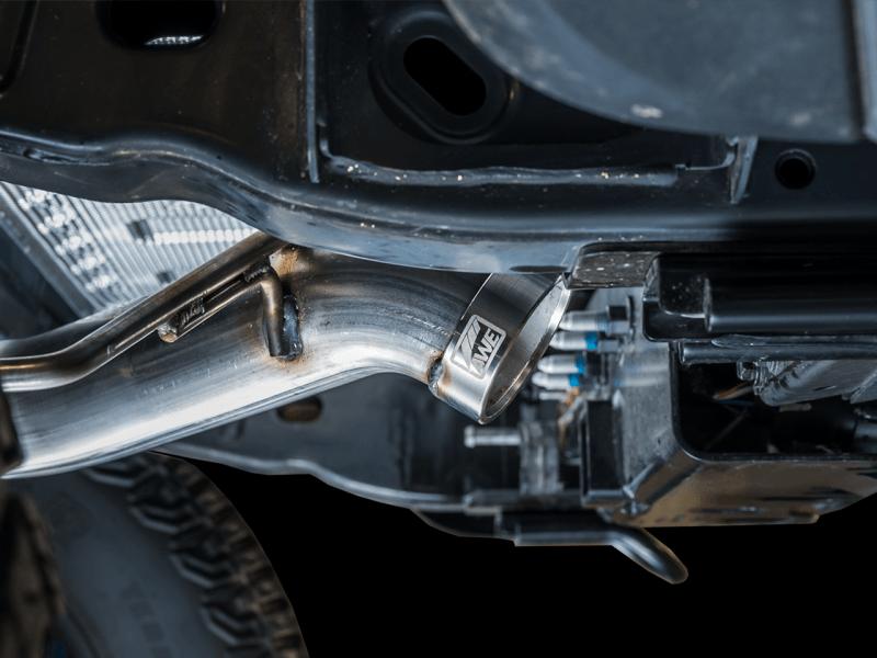 AWE Tuning 2021+ Ford Bronco 0FG Exhaust (No Tips) w/ Bash Guard - BOLT Motorsports