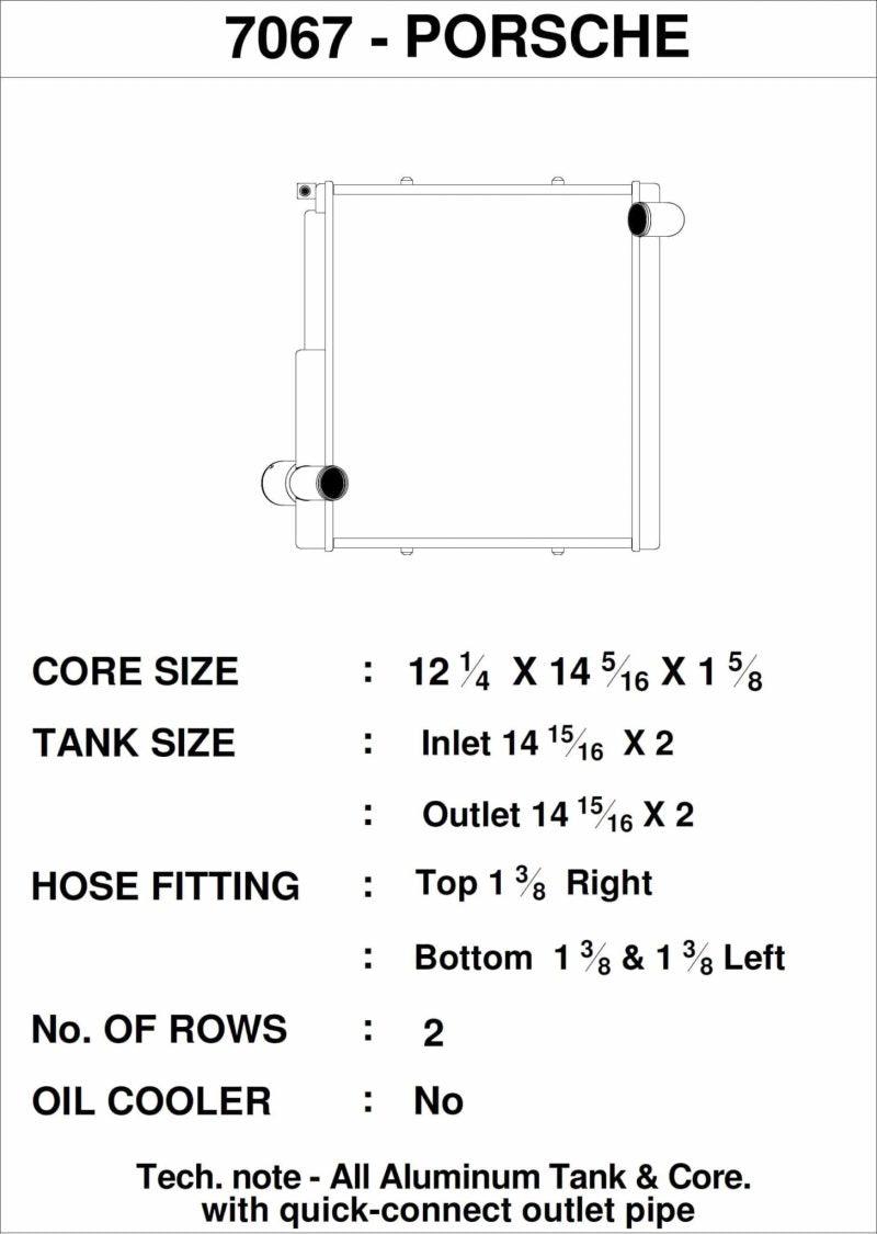 CSF Porsche 911 Carrera (991.1) / Porsche Boxster (981) / Porsche GT4 (991) - Right Side Radiator - BOLT Motorsports