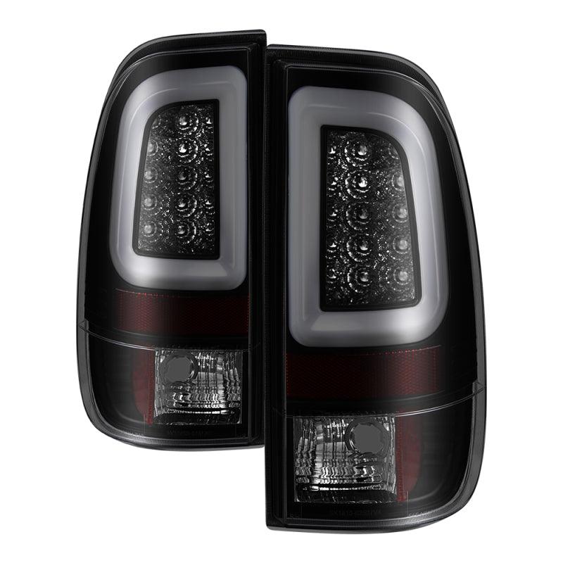 Spyder 97-03 Ford F150 Stylsd. F250 V3 Lght Bar LED Tail Lights - Blk Smk ALT-YD-FF15097V3-LBLED-BSM - BOLT Motorsports