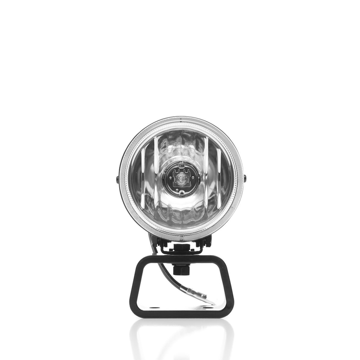 KC HiLiTES Rally 400 4in. Round Halogen Light 55w Spread Beam (Single) - Black - BOLT Motorsports