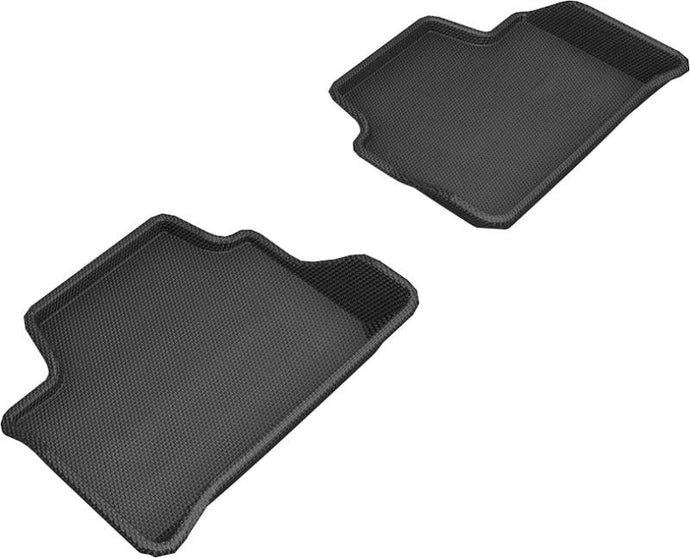 3D MAXpider 3D MAXpider 2019-2020 BMW 3 Series (G20) Kagu 2nd Row Floormats - Black - BoltMotorsports