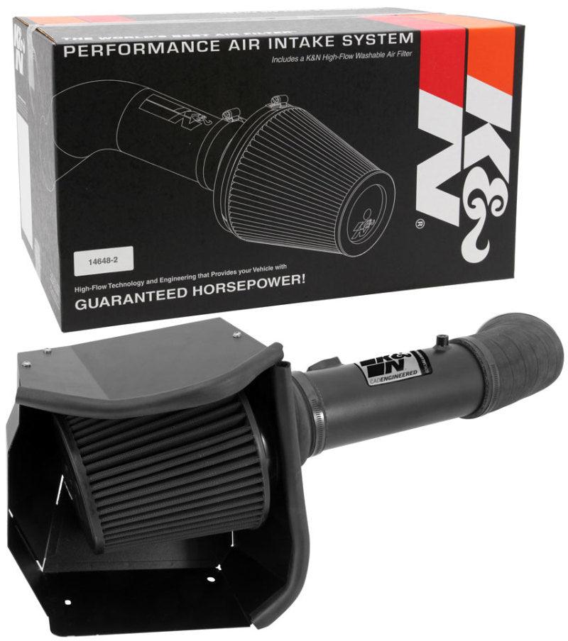 K&N Engineering K&N 11-13 Ford F250/F350/F450/F550 Super Duty 6.7L V8 DSL Black Performance Intake Kit - BoltMotorsports