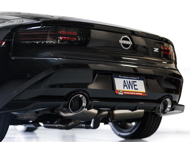 AWE Tuning AWE 2023 Nissan Z RZ34 RWD Track Edition Catback Exhaust System w/ Chrome Silver Tips - BoltMotorsports