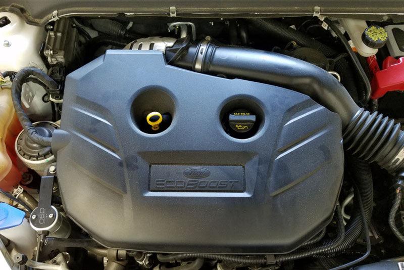 J&L 13-19 Ford Fusion 2.0L EcoBoost Passenger Side Oil Separator 3.0 - Clear Anodized - BOLT Motorsports