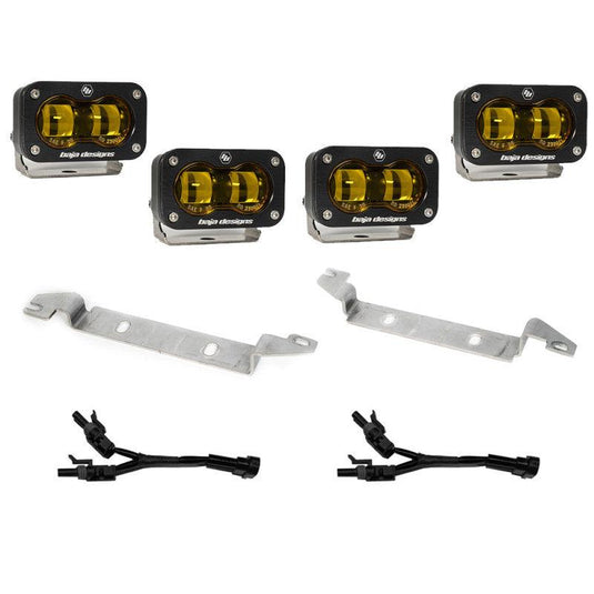 Baja Designs Baja Designs 2022+ Toyota Tundra S2 SAE OEM Fog Light Replacement Kit - Amber - BoltMotorsports