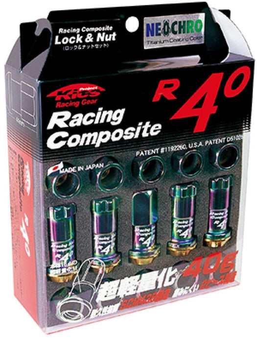 Project Kics Project Kics 12x1.50 R40 Lug Nuts - Neo Chrome (16+4 Locks) - BoltMotorsports