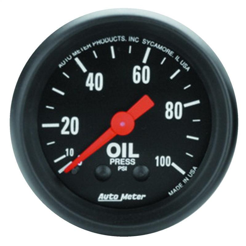 Autometer Z Series 52mm 0-100 PSI Mechanical Oil Pressure Gauge - BOLT Motorsports