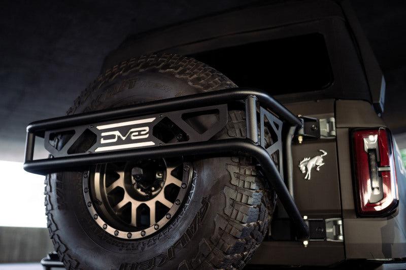 DV8 Offroad 21-23 Ford Bronco Spare Tire Guard & Accessory Mount - BOLT Motorsports