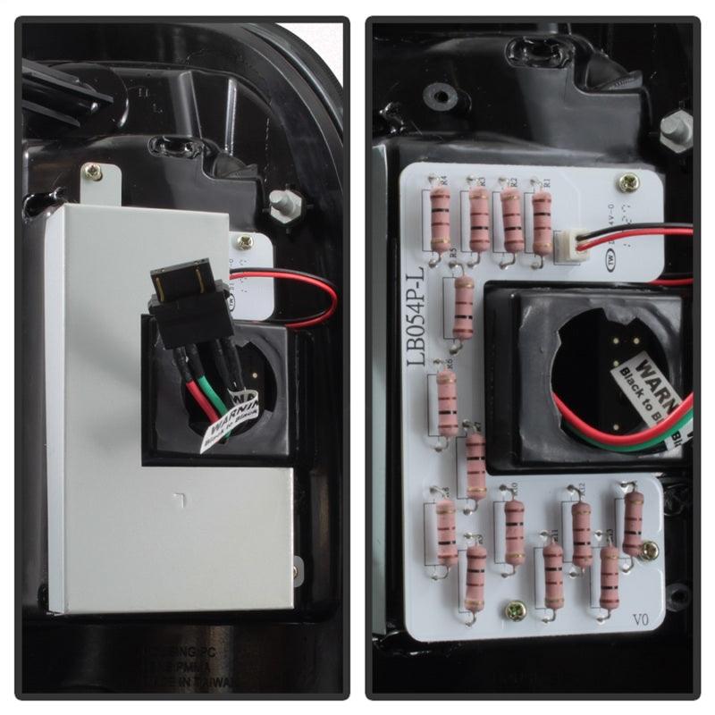 Spyder 97-03 Ford F150 Stylsd. F250 V3 Lght Bar LED Tail Lights - Blk Smk ALT-YD-FF15097V3-LBLED-BSM - BOLT Motorsports