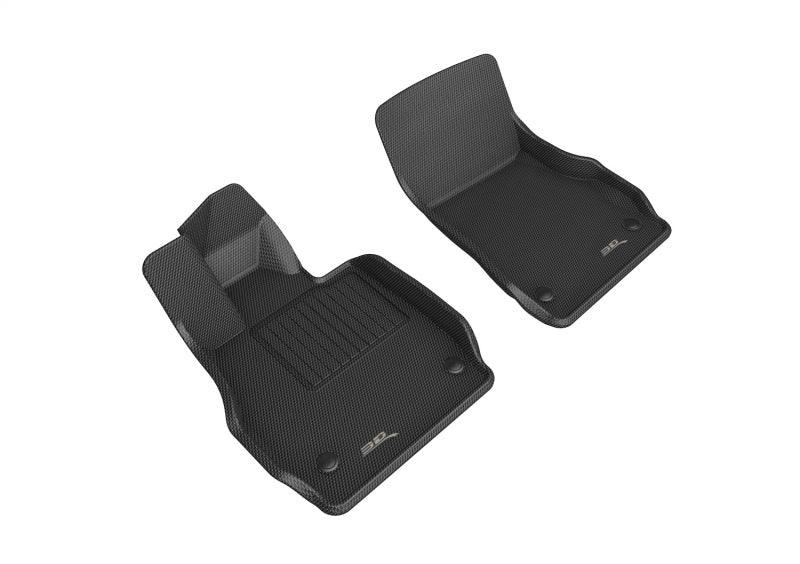 3D Maxpider 20-22 Chevrolet Corvette C8 20-22 Kagu Floor Mats - Black R1 - BOLT Motorsports